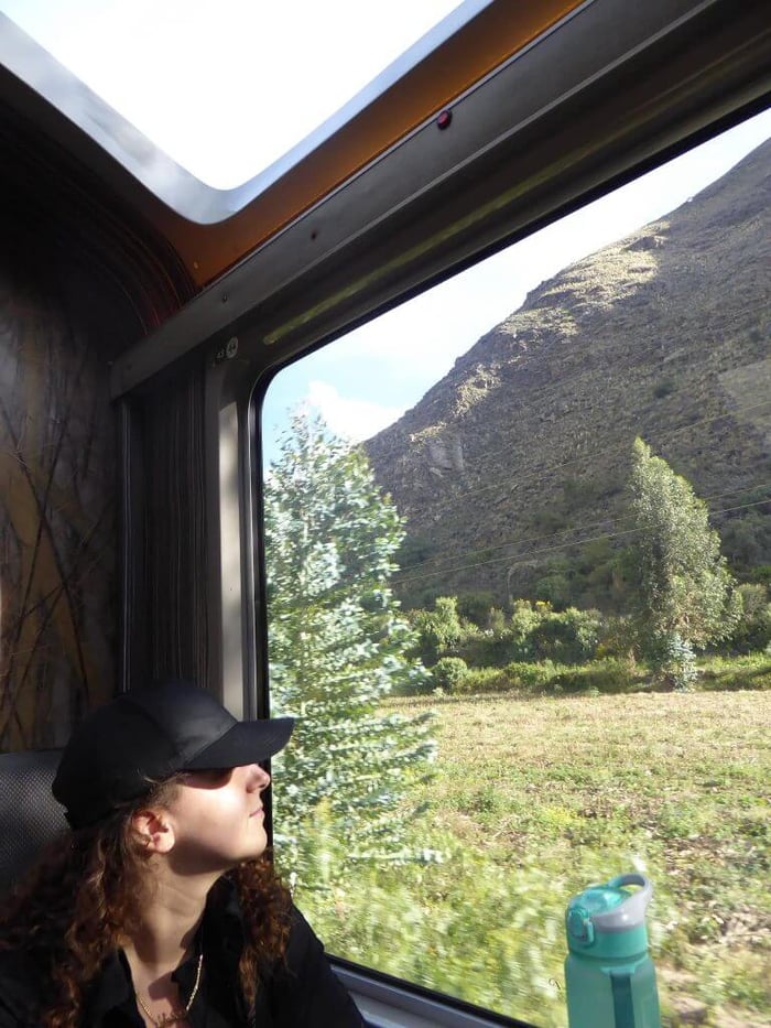 On the train from Aguas Calientes
