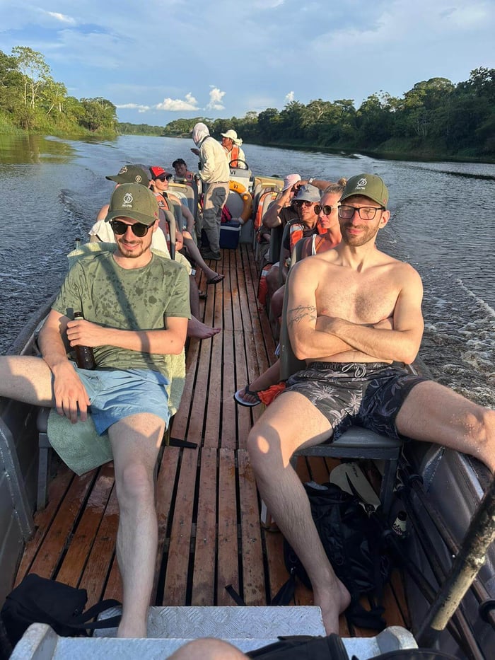 Guiliano on the Amazon River