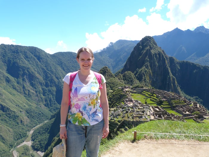 Sarah at Machu Picchu