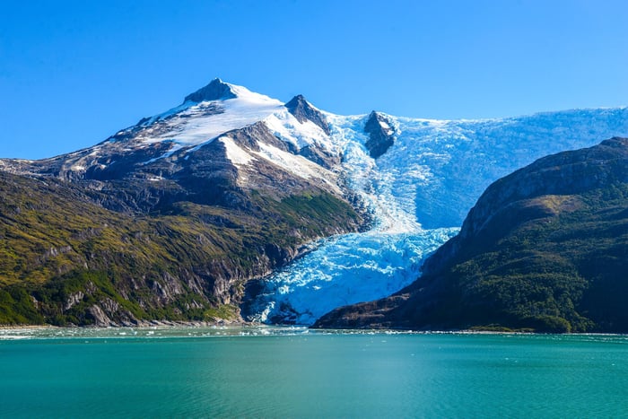 The southern coast of Chile presents a large number of fjords and fjord-like channels from the latitudes of Cape Horn