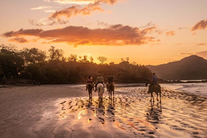 Horse riding on Playa Conchal, Guanacaste, Costa Rica