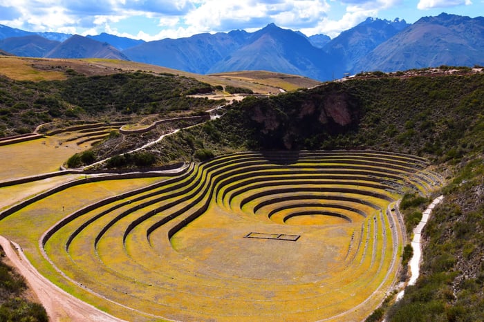 inca ruins in the Sacred Valley