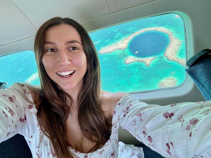 Julia above the Great Blue Hole