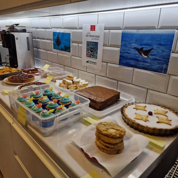 Latin Routes supports Galápagos Conservation Trust Save the Manta Rays project Bake sale