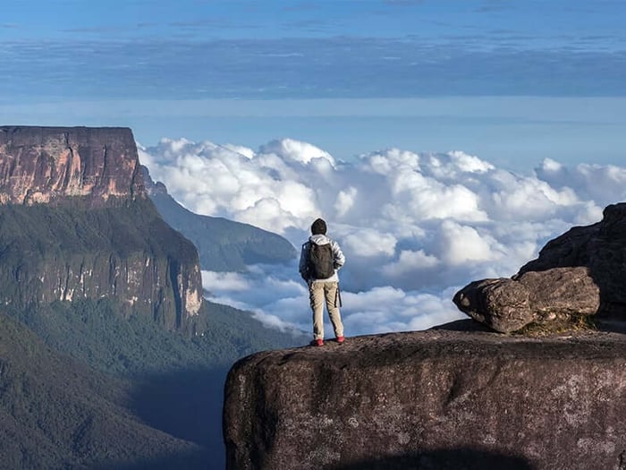 Standing on Mount Roraima
