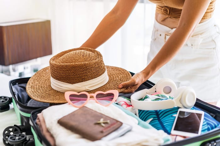 Packing a suitcase