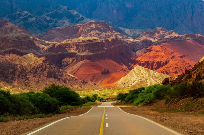 Quebrada de la Conchas road, Valle de Cafayate, Argentina.