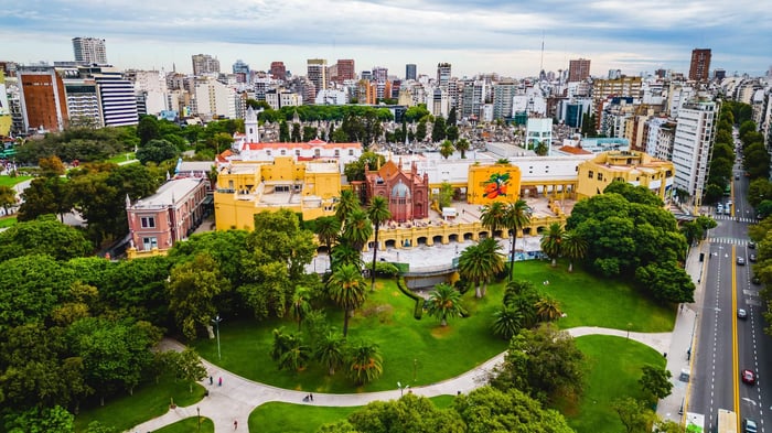 Recoleta Cultural Centre and Cemetery, Buenos Aires Argentina Cityscape
