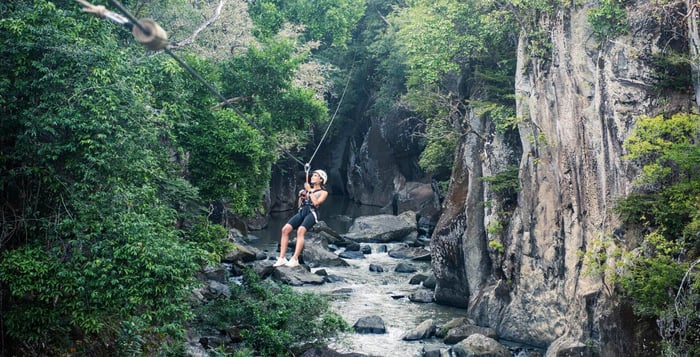 Ziplining at Río Perdido