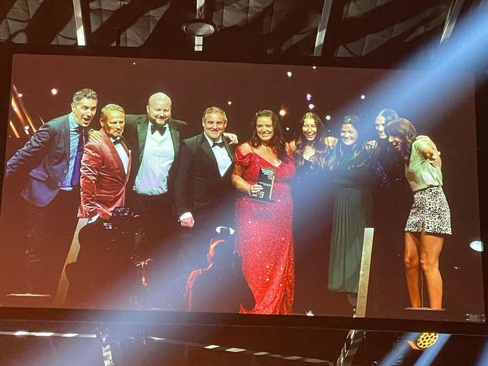 Latin Routes team celebrate winning a TTG Travel Award Win