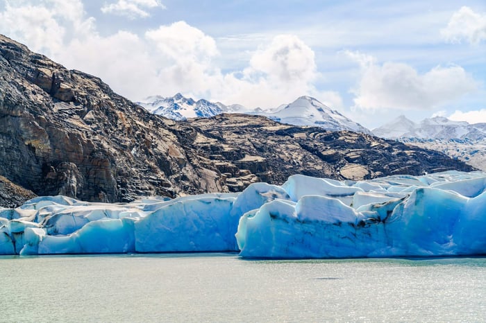 Glacier in the Southern Icefields of Patagonia