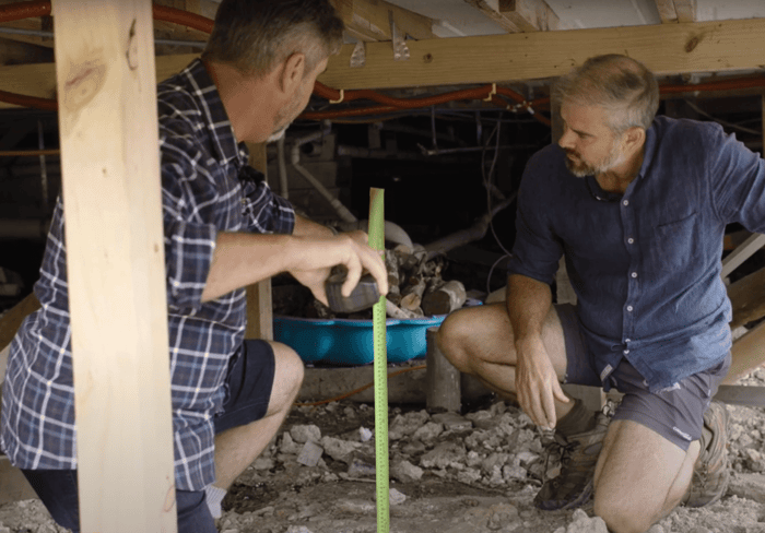 Fat Sam Installation Under House with Peter Wolfkamp