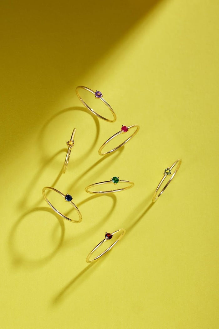 birthstones rings