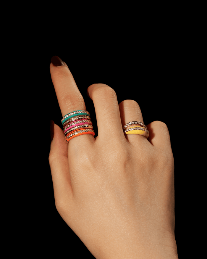 enamel jewellery dopamine jewellery ring seen on