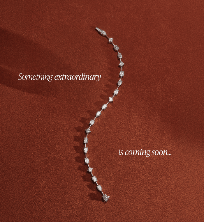 The Lumiere Collection: a one-of-a-kind tennis bracelet stuns with a harmonious mix of pear, emerald, and princess-cut diamonds, an essential lab-grown diamond piece to your jewellery box.