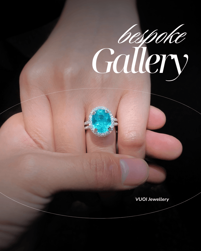 paraiba gemstone ring bespoke jewellery remodelling