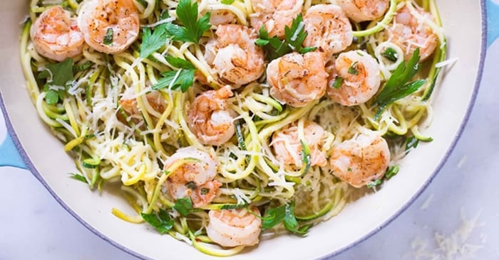 Healthy Shrimp Scampi