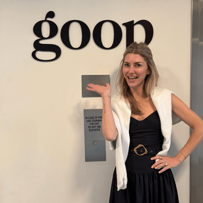 Anea Hill Goop HQ journey presenting ANEA HILL to the Goop team