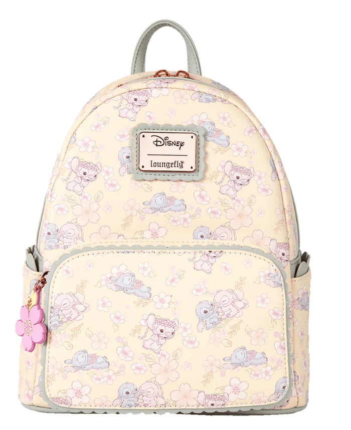 Loungefly Disney Cute Stitch Cherry Blossom Mini Backpack from Infinity Collectables’ Lilo & Stitch collection
