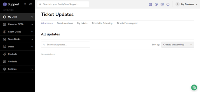 SanityDesk Review support module