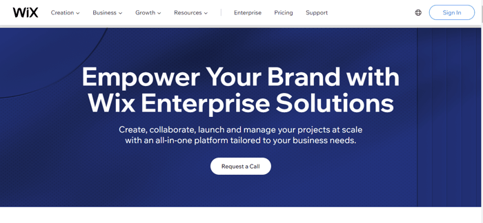 Wix enterprise