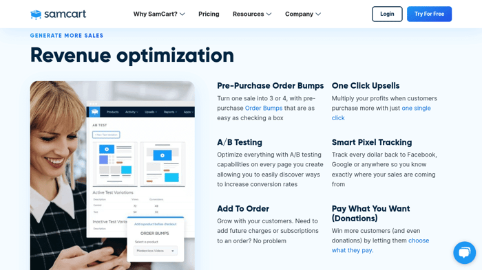 SamCart marketing