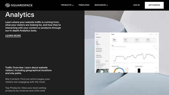 In built analytics