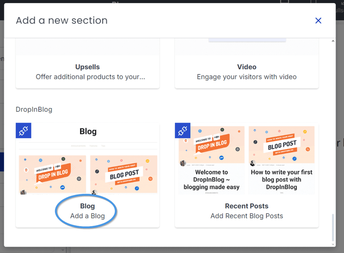 Add Blog Section