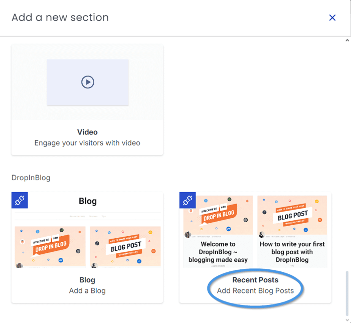 Add Recent Posts Section
