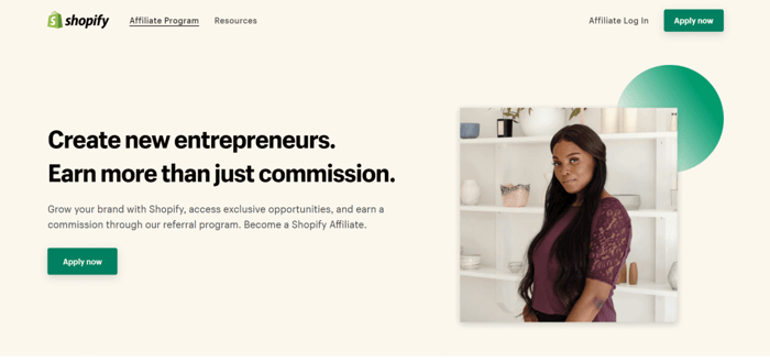 Affiliate program Shopify