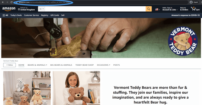 Amazon store example