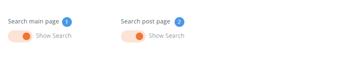 Turning blog search on