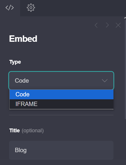 Carrd blog install step