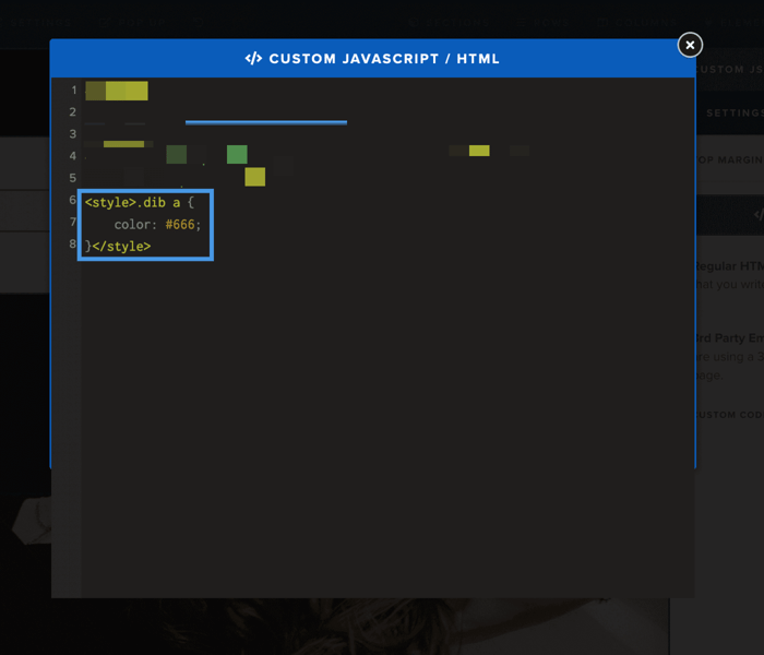 Custom CSS code editor