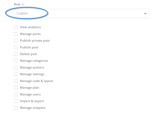 DropInBlog's custom user roles