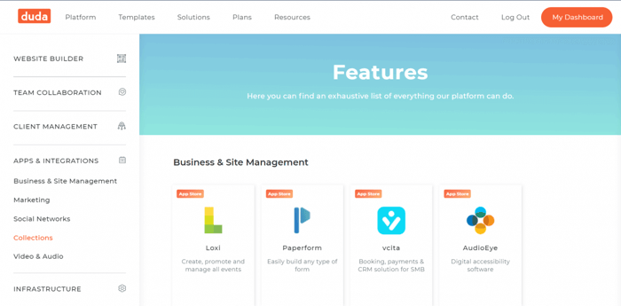 Duda integrations