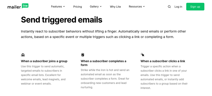 Mailerlite email marketing