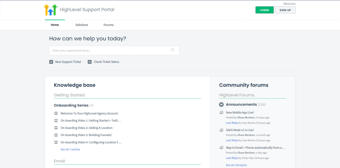 HighLevel vs ClickFunnels, High Level support