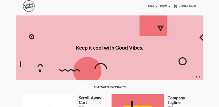 Big Cartel themes - Good Vibes