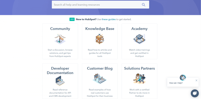 HubSpot help center