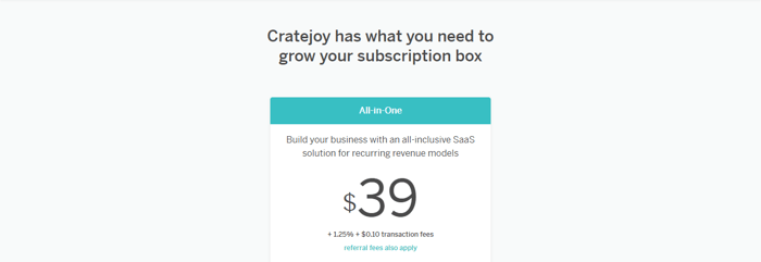 Cratejoy vs Shopify cratejoy paid plan