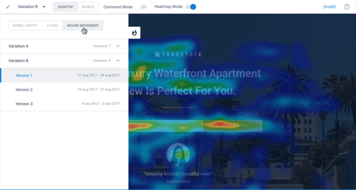 Instaage heatmaps