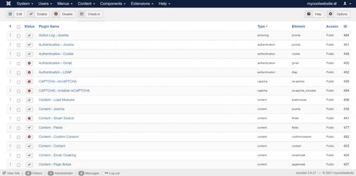 Joomla plugins