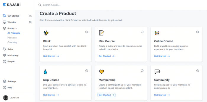 Kajabi create a membership site