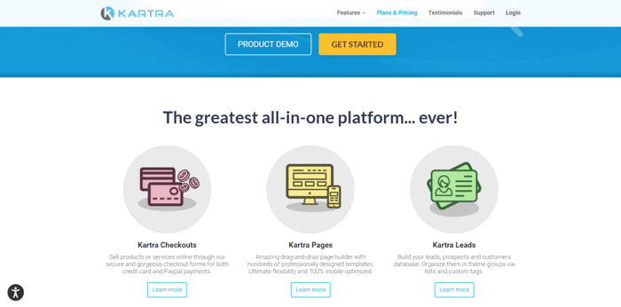 What is Kartra: features
