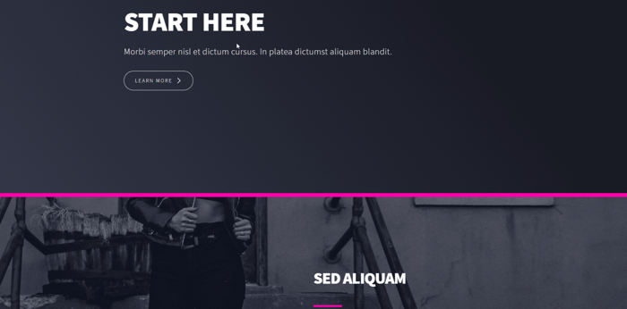 Landing page template Carrd