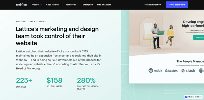 Webflow Lattice case study