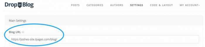 Fix the urls
