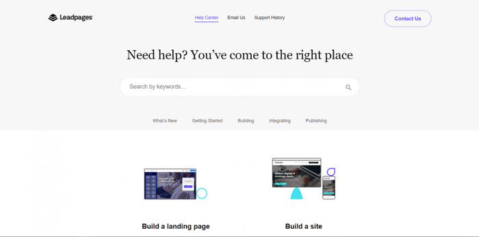 LeadPages support