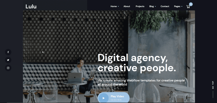 Lulu Webflow template
